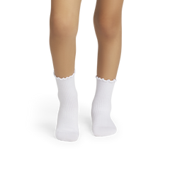 Junior Ruffle Rib Calf Sock 4-Pack