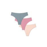 Women's No Show Thong 3-Pack