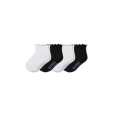 Toddler Ruffle Rib Calf Sock 4-Pack