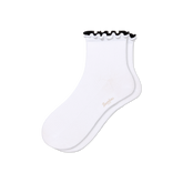 Women's Ruffle Rib Quarter Socks