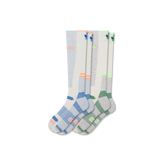 Women's Mid-Cushion Merino Wool Blend Ski & Snowboard Sock 2-Pack