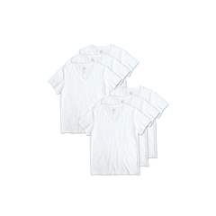 Women's Pima Cotton V-Neck T-Shirt 6-Pack