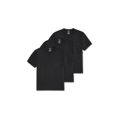 Men’s Premium Weight Pocket Crew Neck T-Shirt 3-Pack