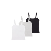 Women's Built-In Bra Seamless Cami 3-Pack