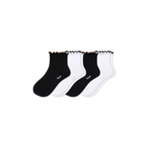 Women's Ruffle Rib Quarter Sock 4-Pack