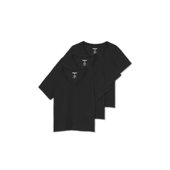 Women's Pima Cotton V-Neck T-Shirt 3-Pack