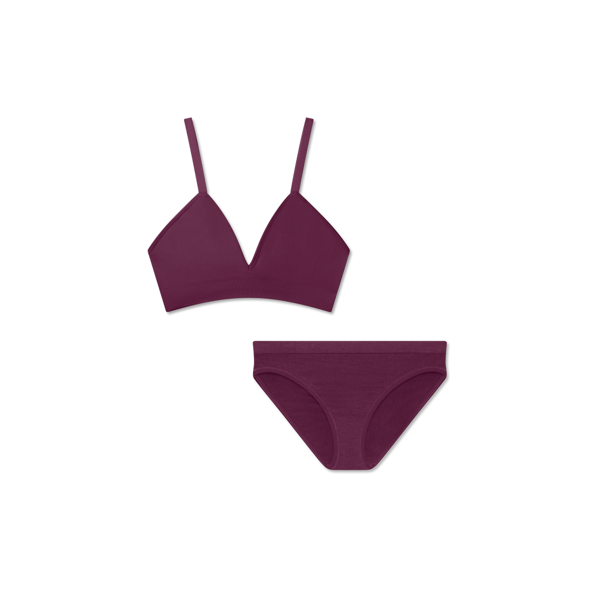 Women's Seamless Triangle Bralette + Bikini Pack