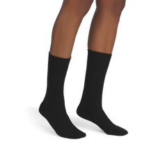 Women's Merino Cashmere Blend Rib Calf Socks
