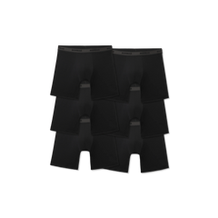 Men's Soft Flex Boxer Brief 6" 6-Pack