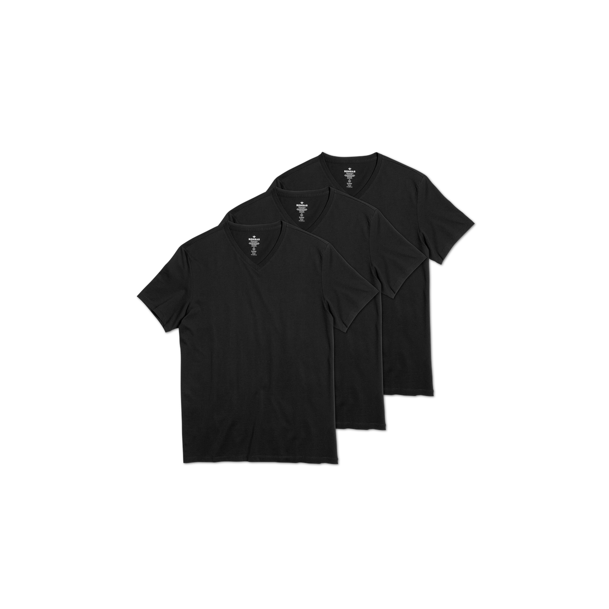 Men's Pima Cotton V-Neck T-Shirt 3-Pack