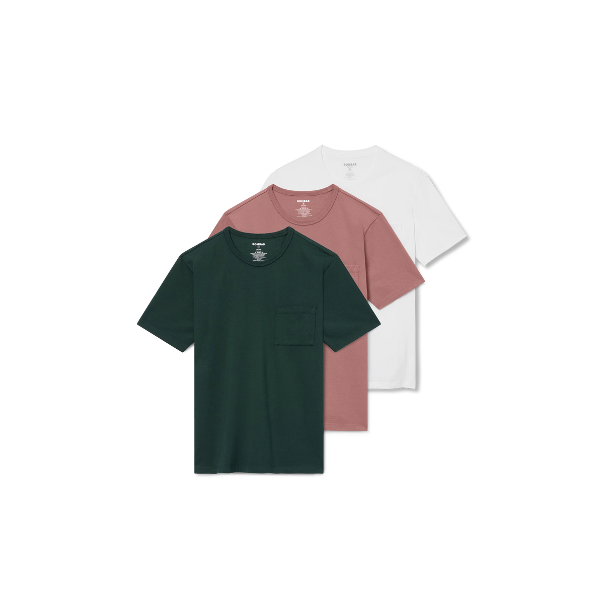 Men’s Premium Weight Pocket Crew Neck T-Shirt 3-Pack