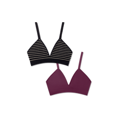 Women's Seamless Triangle Bralette 2-Pack