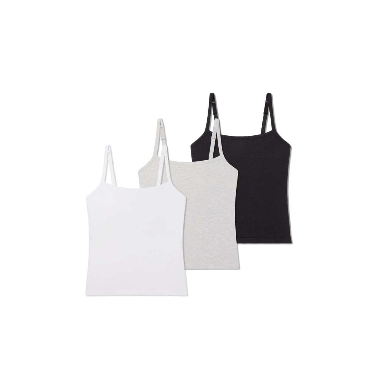 Women's Built-In Bra Seamless Cami 3-Pack