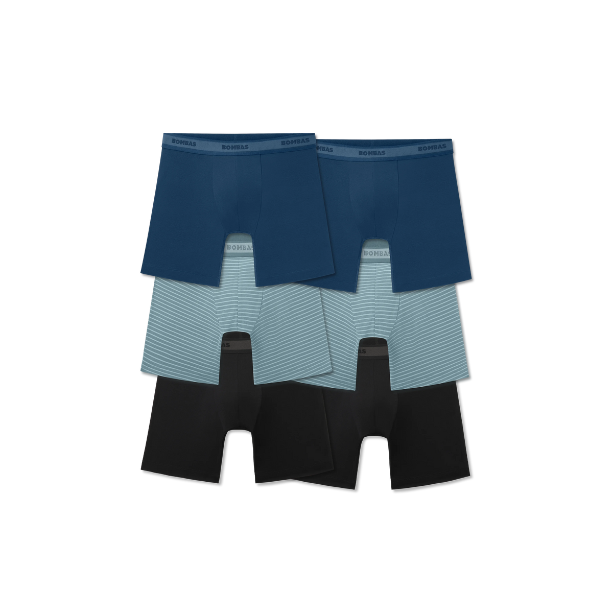 Men's Soft Flex Boxer Brief 6" 6-Pack