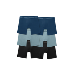 Men's Soft Flex Boxer Brief 6" 6-Pack