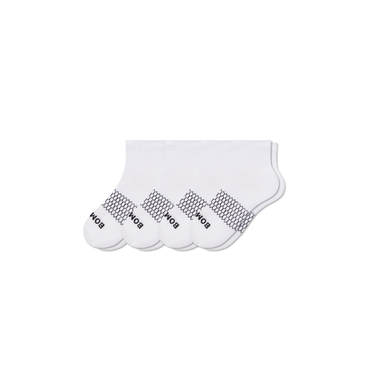 Youth Solids Quarter Sock 4-Pack
